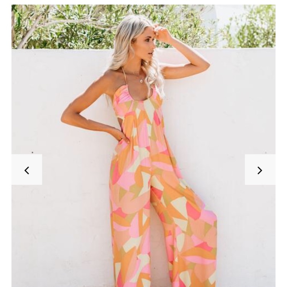 Pink/ orange  jumpsuit
